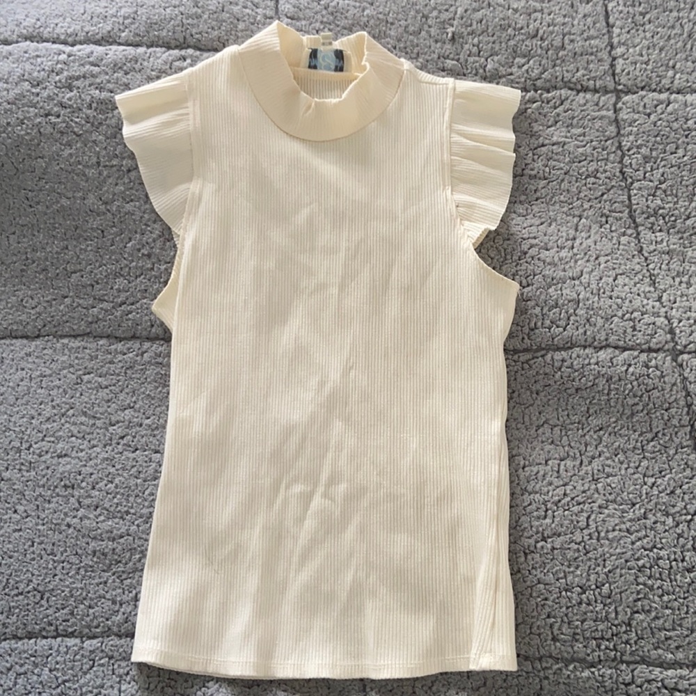 High Neck flowy sleeve tank